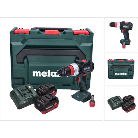 Metabo BS 18 LT BL Q Perceuse-visseuse sans fil 18 V 75 Nm Brushless + 2x batterie 5,5 Ah + chargeur + metaBOX
