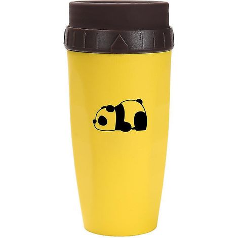 Gobelet isotherme portable anti-fuite avec bouchon torsadé et paille, sans couvercle, tasse sans anse, 350ml (1/3)