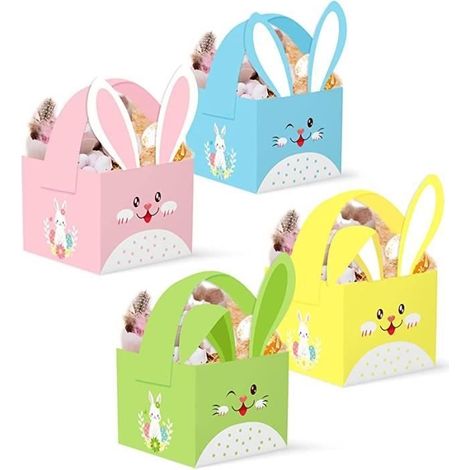 (Multicolore)Boîtes-Cadeaux 12 Pcs - Pâques - Multicolore - Papier (1/4)