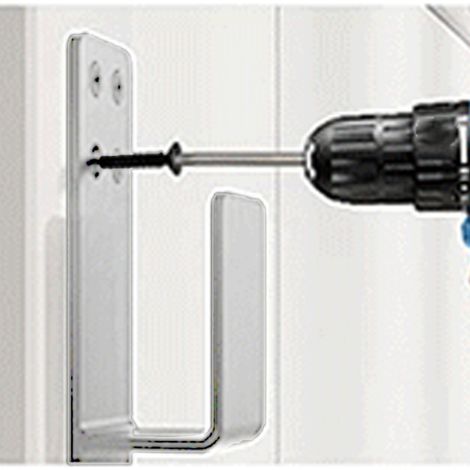 U-förmiger Sicherheitshaken – 2-teiliges Set für 2x4-Zoll-Balken – Kohlefaser – Weiß – Einfache Montage (1/5)