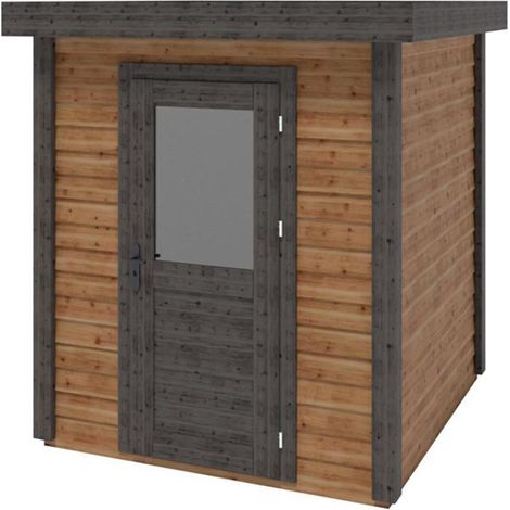 Casetta da giardino in legno Vala 2.09x2.09 m - 4.37 m2 - 28 mm - impregnata - 000113 (1/3)
