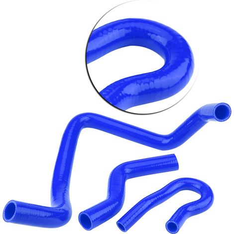 9-teiliges blaues Silikon-Kühlerset für Civic D15 D16 SOHC EG/EK 1992-2000