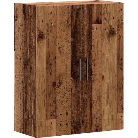Armoire murale vieux bois 69,5x34x90 cm (1/5)