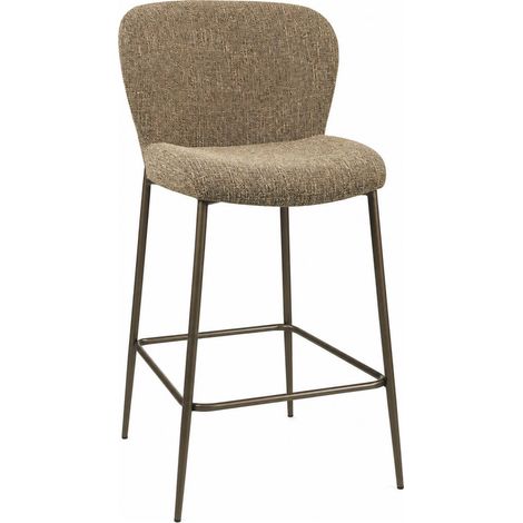 Tabouret de comptoir en tweed brun - tweed brun (1/5)