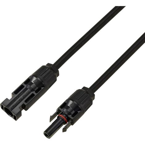 TRU COMPONENTS TC-13805736 Rallonge de câble solaire 6.0 mm² 30 A Longueur de câble 1 m