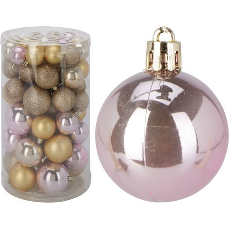Decoración de Navidad wellhome wh15743 acabado brillante mate 60 piezas (1/5)