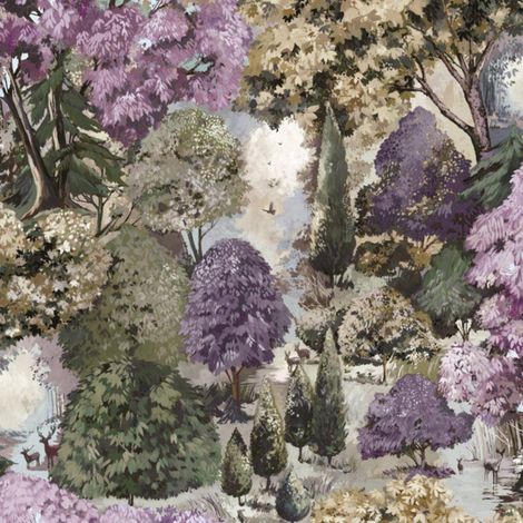 Basildon Forest Mulberry Green Wallpaper Forest Trees Wildlife Paste The Paper (1/4)