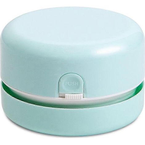 Aspirateur de bureau électrique, balai à poussière de table, mini aspirateur de bureau pour miettes de caoutchouc et crayons. (1/4)