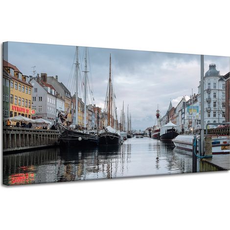 Leinwanddruck Architektur Kopenhagen 120x60 cm Dänemark Europa Hauptstadt