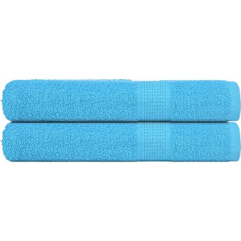 Toallas de sauna 2 uds 100% algodón turquesa 80x200 cm 360 gsm vidaXL
