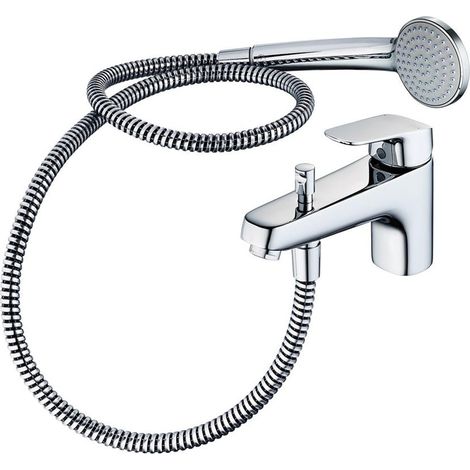 Ideal Standard Ceraflex Bath Shower Mixer Tap Single Handle with Shower Kit - Chrome (1/5)