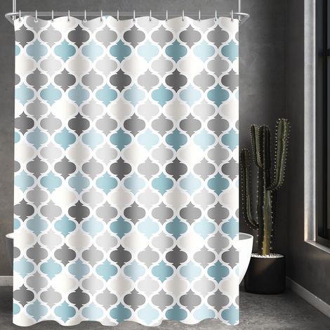 Duschvorhang 180x200cm Polyester K&xE4fig H200 x B180 cm (1er Pack) (1/5)