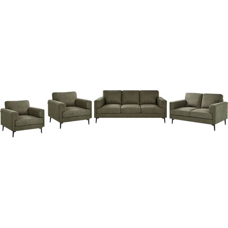 Sofa Set 7-Sitzer LOUSTO Stoff Grün (1/5)