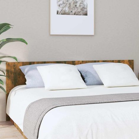 Testiera Letto Rovere Fumo 200x1,5x80 cm in Legno Multistrato vidaXL