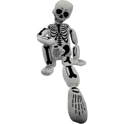 Oreiller Halloween - Coussin Décoratif Squelette Corporel pour Halloween Ornement Décoratif en Peluche De Crâne Rempli Réaliste pour Maison Canapé Dortoir Chambre Lit Ferme (1/5)