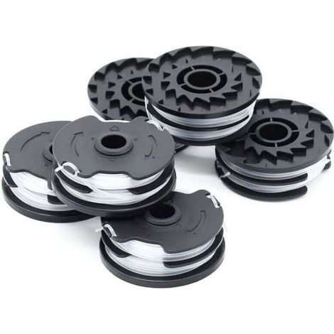 6er-Pack Ersatz-Trimmerfadenspulen für LIDL Parkside PRTA 20-Li A1, B2, C3, PRT 550 A1, A3, PRT 300 A1 Akku-Freischneider – 2 x 4 m, 1,6 mm (1/3)