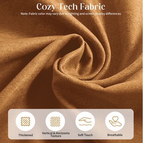 Poltrona sacco con pouf set in tech cloth marrone OKMYHOME (1/2)