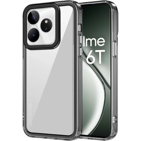 Realme GT 6 / 6T Fusion Hybrid-Hülle, Transparent / Schwarz (1/4)