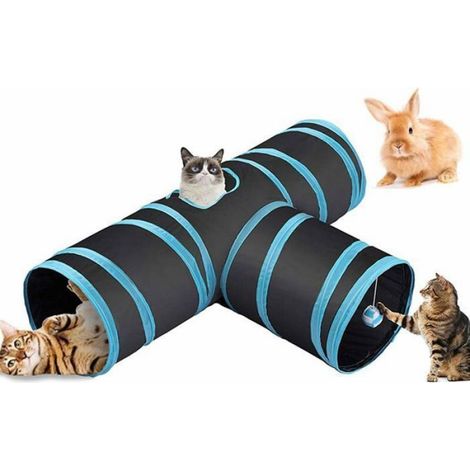 Tunnel de Jeu - - Pliable - Pour Chats et Lapins - Couleurs Multiples - Intérieur (1/4)