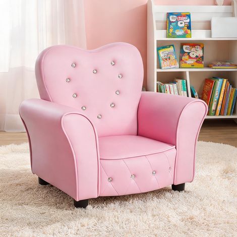 Fauteuil de relaxation enfant 59 x 41,5 x 49 cm rose (1/5)