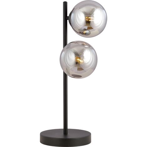 Lampada da tavolo ROSSI LN2 Emibig grafite 2xE14 38cm (1/2)