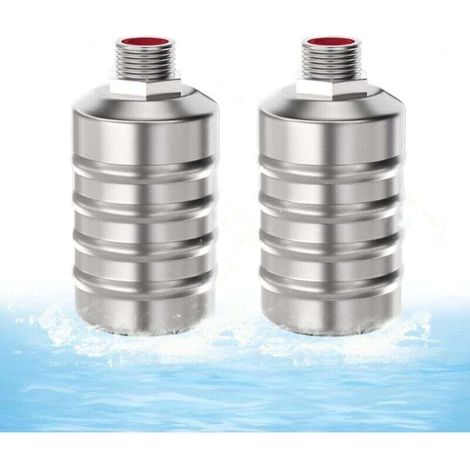 Vollautomatisches Schwimmerventil aus Edelstahl 304, 2er-Pack, mit automatischer Abschaltung, für Wassertanks (1/2", Wassereinlass oben) - Crezuo (1/4)
