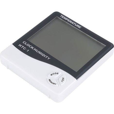 Digital LCD Indoor Thermometer Hygrometer Temperature Humidity Meter with Alarm Clock