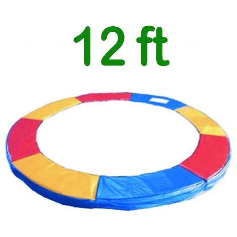 Greenbay Replacement Trampoline Surround Pad Foam Safety Guard Spring Cover Padding Pads Tri-Colour 12FT