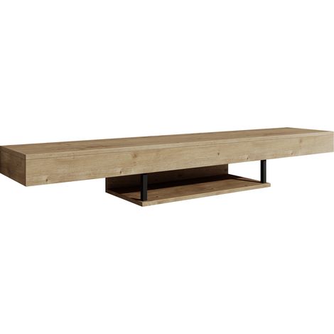 Mobile TV Sospeso Mobile da Soggiorno Porta TV Salotto Stilo Moderno Colore Safir 150x22x29,6cm Modello Aydin