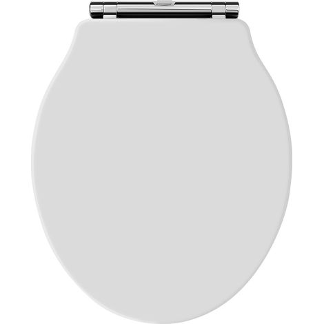 Old London Chancery White Round Soft Close Toilet Seat - NLS198 (1/5)