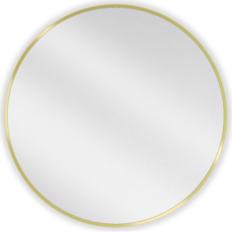 Mexen Loft miroir de salle de bains rond 70 cm, cadre doré - 9850-070-070-000-50 (1/5)