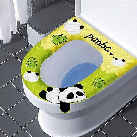 Housse de siège de toilette lavable en mousse EVA, imperméable et en silicone, utilisable en toutes saisons. Accessoires pour la maison. Simplifie la vie au quotidien. (1/3)