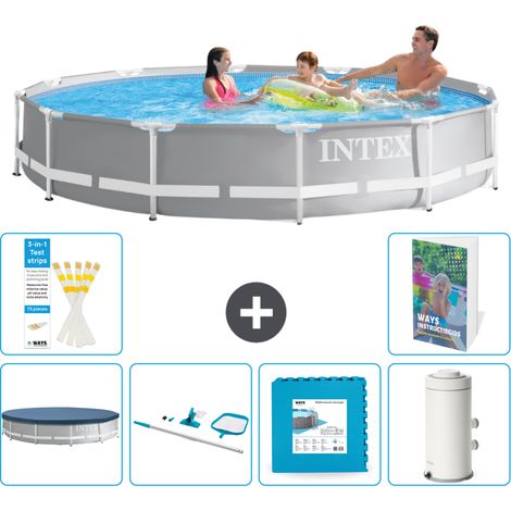 Prism Frame Pool Rund - 366x76 cm - 7-teilig S17