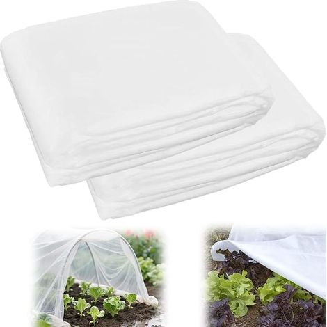 Voile Hivernage Plante Exterieur, Housse de Protection Voile d'Hivernage pour Plantes et Cultures Tissu Non Tissé 30 g/m² Antigel Bâche Hiver Fleurs et Légumes du Froid Gel Vent (1/5)