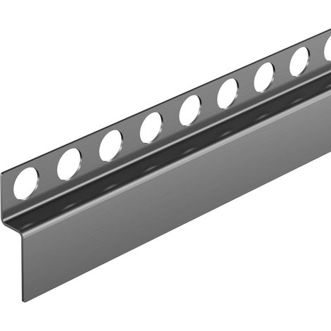Balneo Profil de sol incliné frontal pour receveur 130 cm Gun Metal graphite en acier inoxydable (1/4)