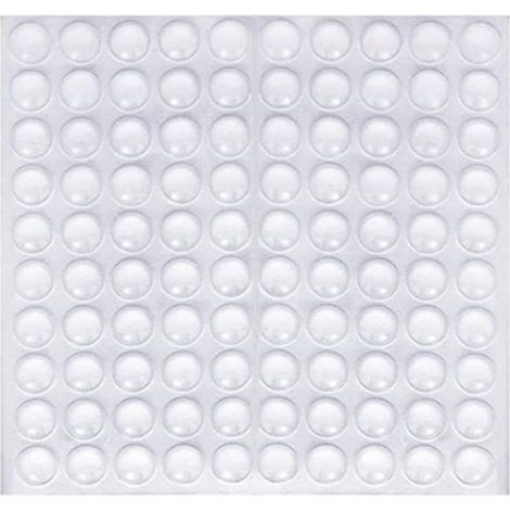 100 pièces amortisseurs de chocs, patins adhésifs en silicone transparent pour portes, meubles, ordinateurs portables, tiroirs, armoires
