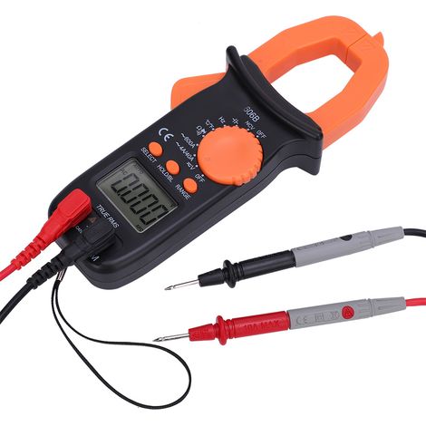 Multimètre numérique portable 606B avec pince, testeur tension CA/CC, résistance, 4000 points (1/5)
