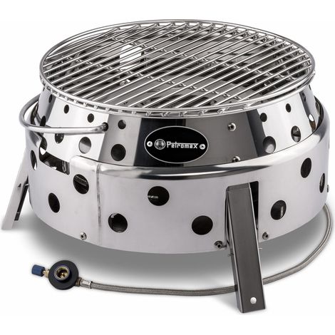 Petromax Atago Gasgrill Campinggrill mit Klappmechanismus und Piezo-Zündung Ø 28 cm (1/7)