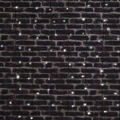 204 led luce di cortina per facciata 1,2 m bianco freddo esterno - Feeric lights & christmas