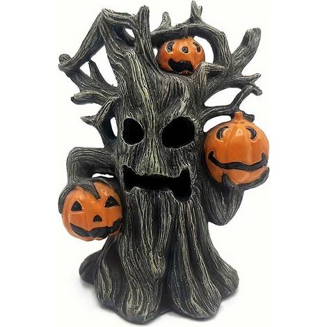 Arbre à citrouilles d'Halloween résistant à l'usure, figurine d'Halloween, décoration de jardin extérieure polyvalente pour les fêtes (1/5)