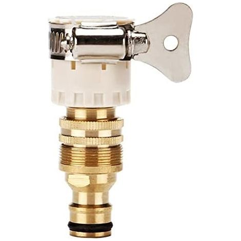 CSPARKV 1.6x2x7.4cm Universal Faucet Connector, Garden Hose Mixer Tap Connector, Kitchen Faucet Tap Adapter