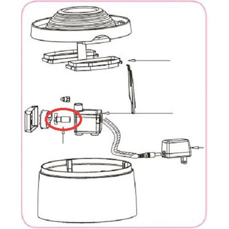 Roue de rechange pour la fontaine Happy Drink