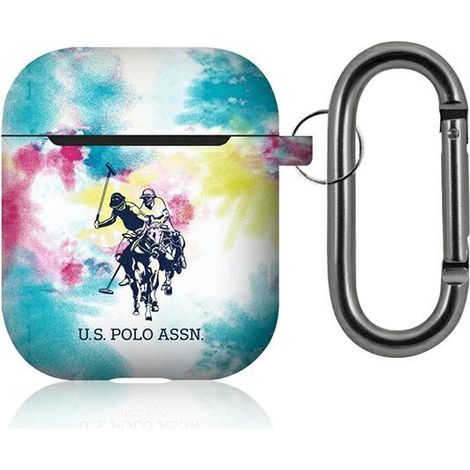 US Polo USACA2PCUSML AirPods 1/2 Hülle, mehrfarbig, Tie & Dye Kollektion (1/3)