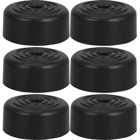Hohopeti Lot De 6 Pieds De Meubles Noirs À Visser 2.05 Pouces Pieds De Canapé Antidérapants Patins Protecteurs pour Tables Chaises Stabilité Renforcée Usage Intérieur (1/5)