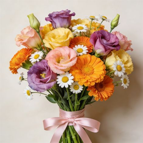 Lot de Graines Fleurs – 2000 Lisianthus Doubles + 400 Souci Calendula + 2000 Camomille, Mélange Non-OGM, Floraison Longue Durée, Jardin et Balcon (1/5)