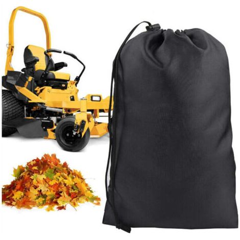 Sac à feuilles de tracteur de pelouse de 96 x 56 pouces Sacs de déchets de jardin Sacs de conteneur de feuille de jardin avec cordon de serrage.Le noir (1/5)