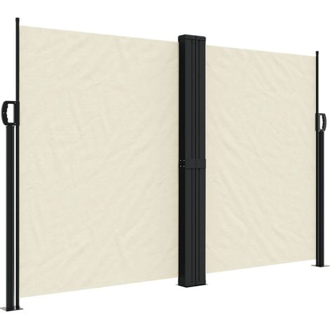 Tenda da Sole Tenda parasole Laterale Retrattile Crema 160x1200 cm (1/4)