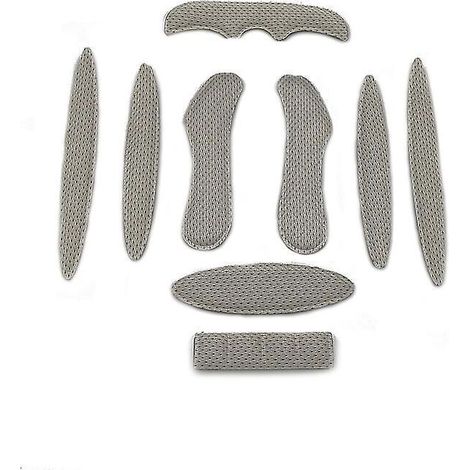Ensemble de 27 pièces de rembourrage de casque gris ultraléger avec coussinets anti-collision amovibles pour accessoires de casque universels (1/5)