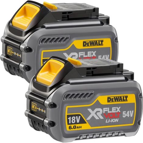 DeWalt DCB546 18V/54V Flexvolt 6.0ah Li-Ion Batteries (Twin Pack) (1/4)
