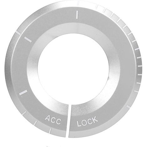 Remplacement d'accessoire automatique d'anneau décoratif de commutateur d'allumage pour MercedesBenz A CClass (argent) (1/5)